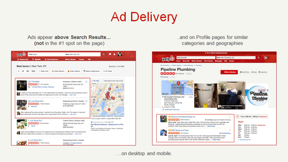 Ad Delivery Web Before Redesign