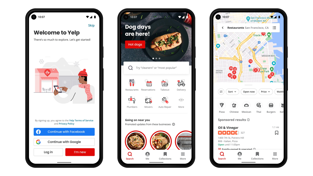 Yelp Android full experience redesign